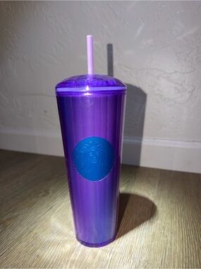 Starbucks Purple Ombre Reusable Tumbler with Blue Logo